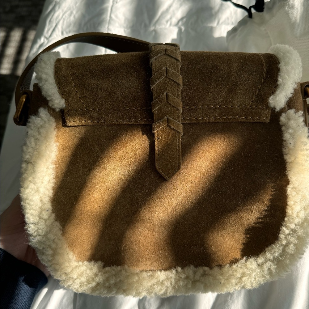 Golden Goose Women's Rodeo Bag in suede with shearling details - Picture 3 of 9
